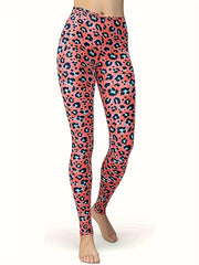 Leopard Print High Waisted Yoga Leggings