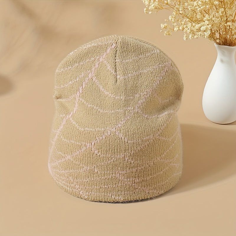 Men's Y2K Dark Spider Web Beanie Hip hop Knit Hat