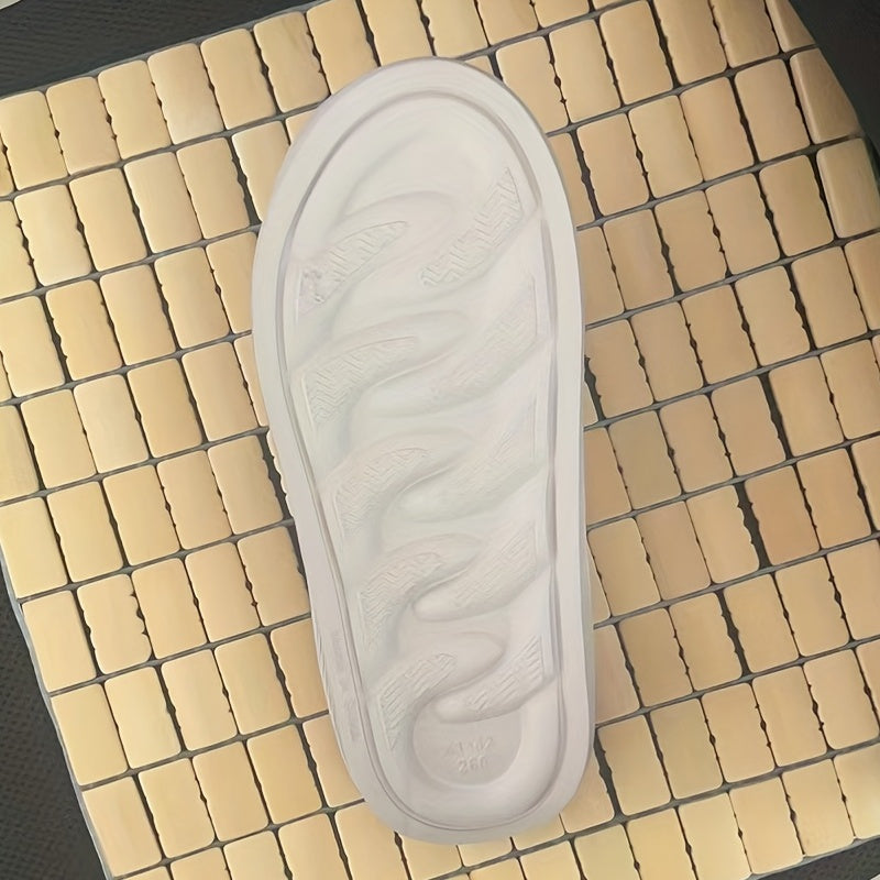 Men's Non Slip Pillow Slides Open Toe Slippers
