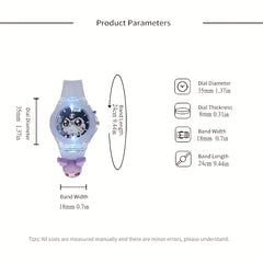 Silicone LED Cartoon Animation Kids Watch Quartz Watch