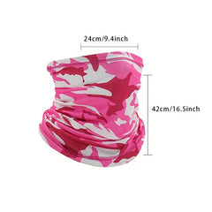 Unisex Camo Face Mask Neck Gaiter Cycling Windproof