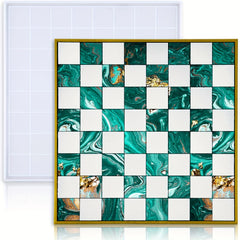 Chess Mold 31x31 Resin Casting Silicone 3D Art DIY Crafts Epoxy UV Plaster