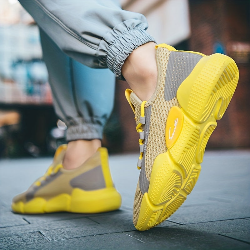 Men's Mesh Lace up Sneakers Athletic Shoes