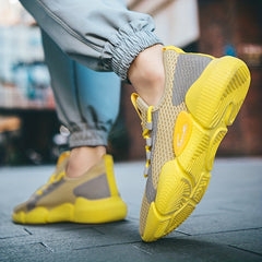 Men's Mesh Lace up Sneakers Athletic Shoes