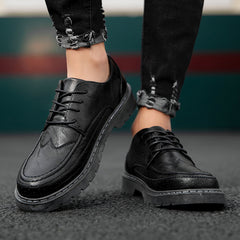 Men's Wingtip Brogue Leather Shoes Formal Sneakers