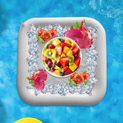 Inflatable Ice Serving Tray for Beer Wine Beverages & Fruit