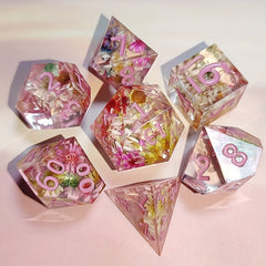 7 Piece Resin Dice Set for Table & Role Playing Games