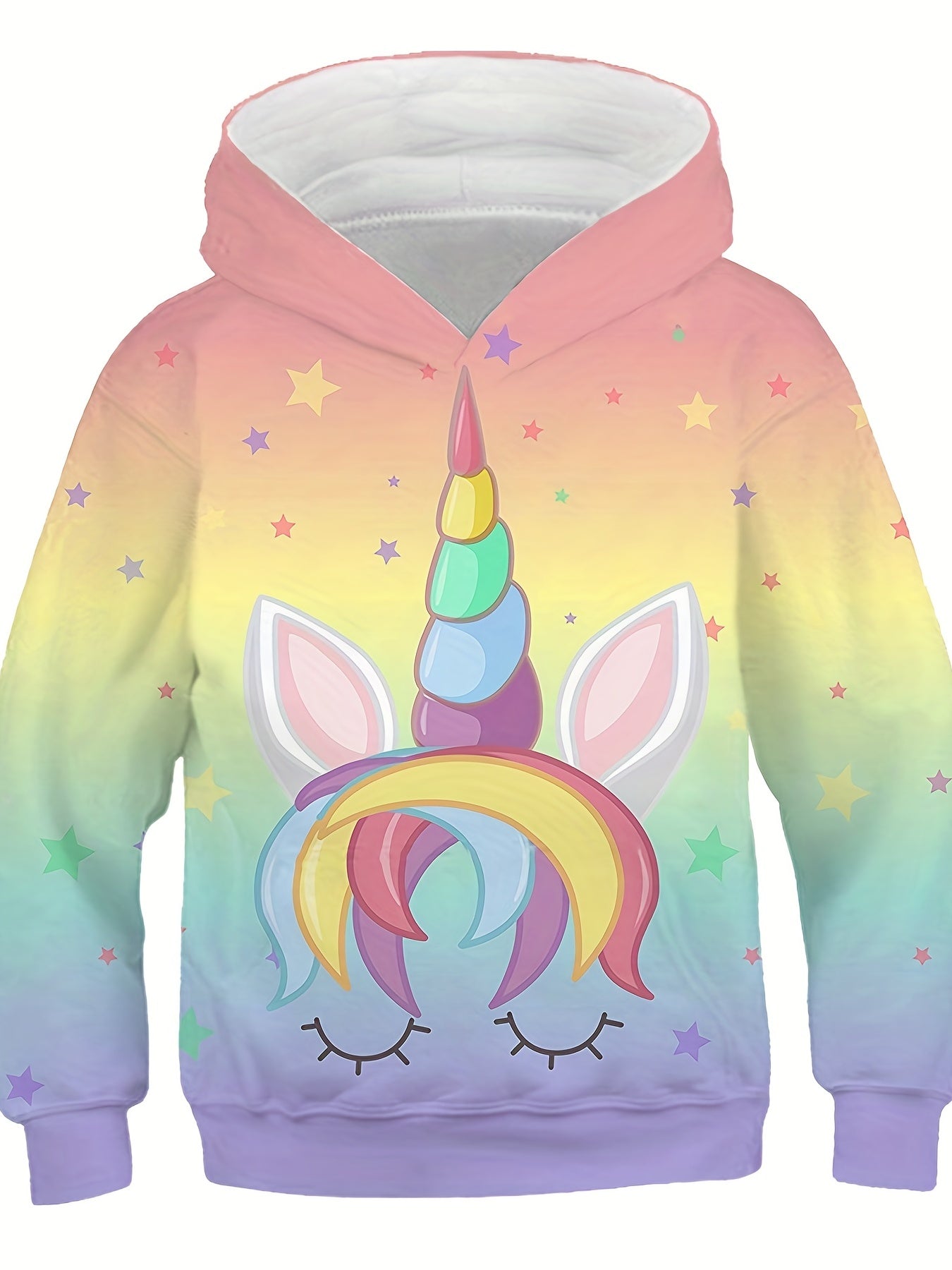 Girls Unicorn Hoodie Boys Cartoon Sports Hoodie Coat