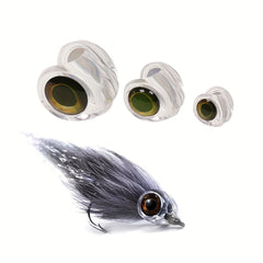 30pcs Clear Fish Mask Streamer & 3D Fish Eyes For Saltwater Fishing