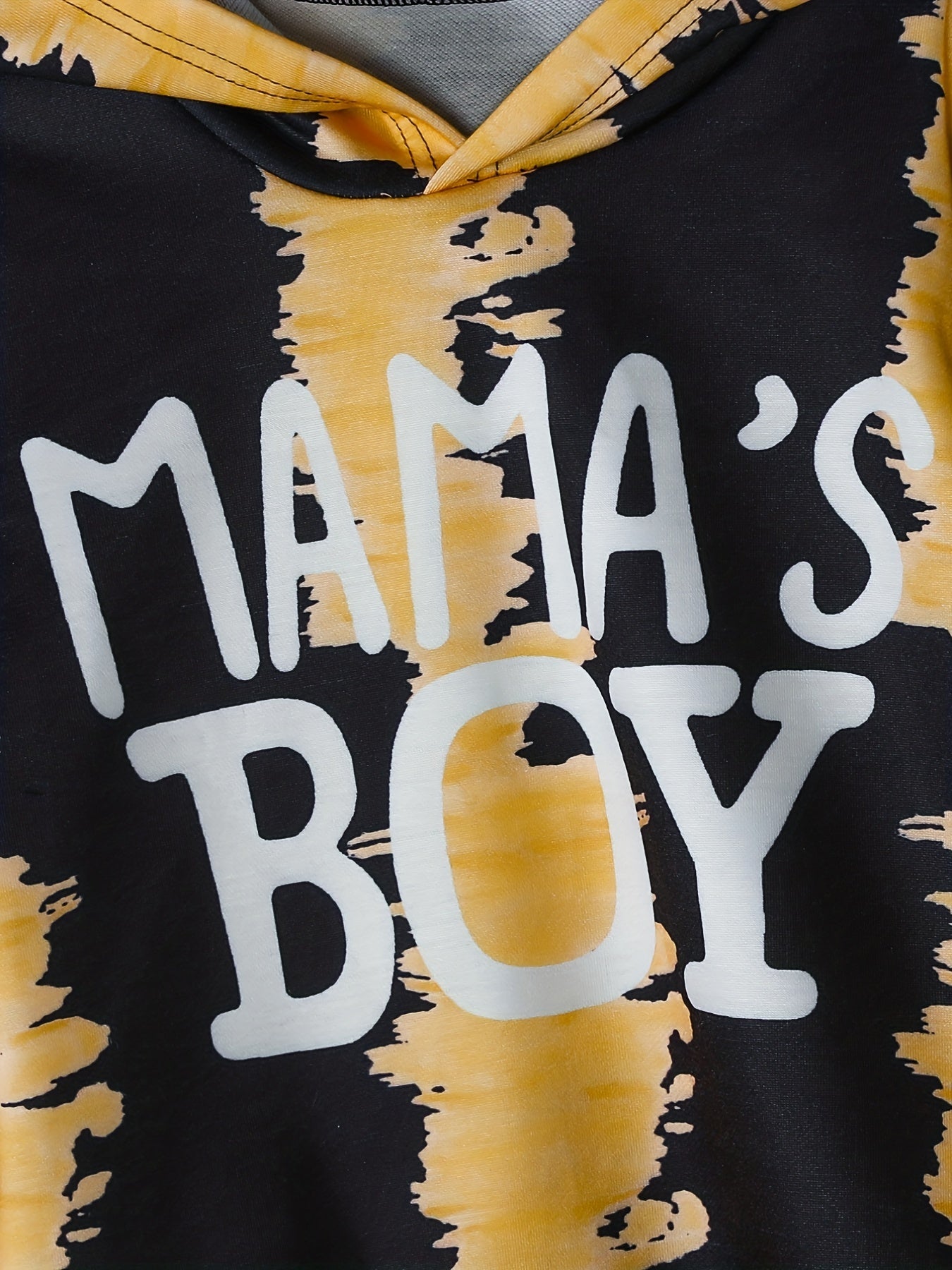 Tie Dye Boy's Hoodie & Sweatpants Set MAMAS' BOY Print Street Style Outfits