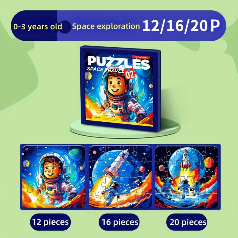 Educational Magnetic Puzzle Set for Kids 3-6 Years