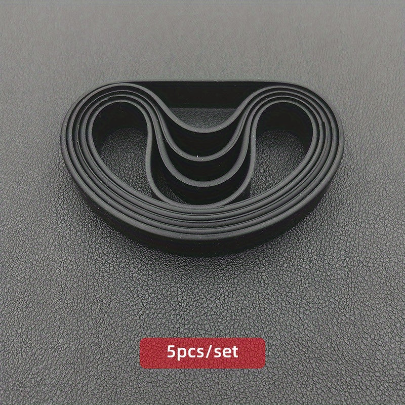 5 Pcs Silicone Bracelet Stretch Wristband for Adults Teens