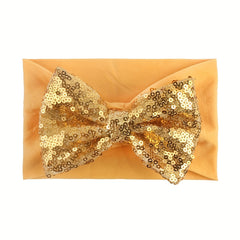 Autumn Sequin Bow Hairband for Baby Girls