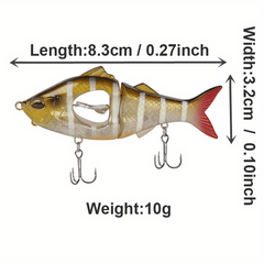 Propeller Minnow Fishing Lure Slow Sinking Jerk Bait
