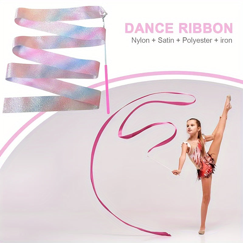 2pcs Dance Twirling Ribbons for Shows and Gymnastics