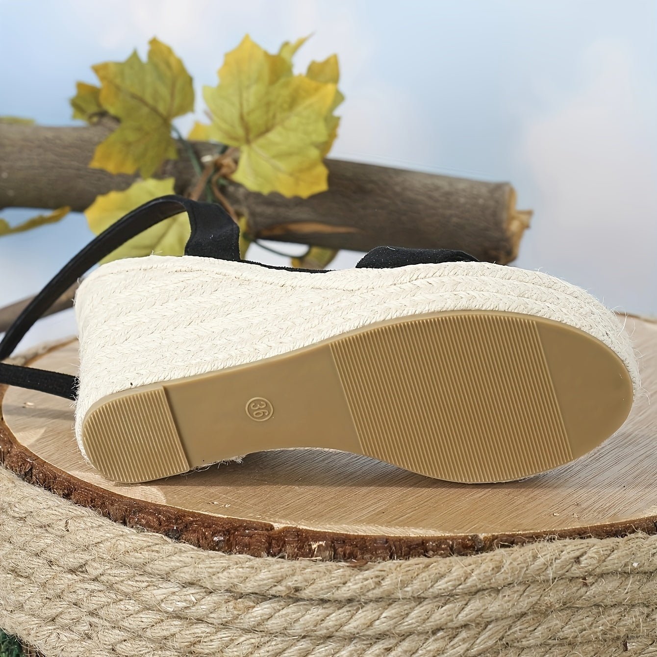 Women's Open Toe Wedge Espadrille Sandals