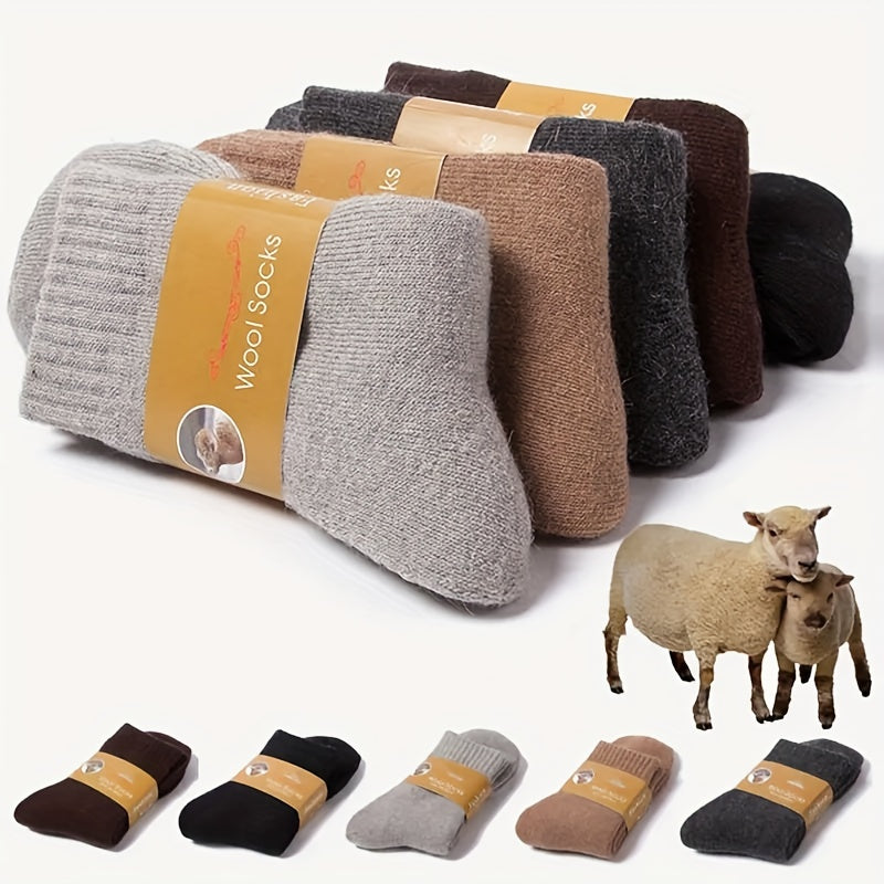 Thickened Wool Socks Casual Warm Boot Socks for Men and Women