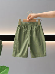 Boys Cargo Shorts with Pockets for Summer