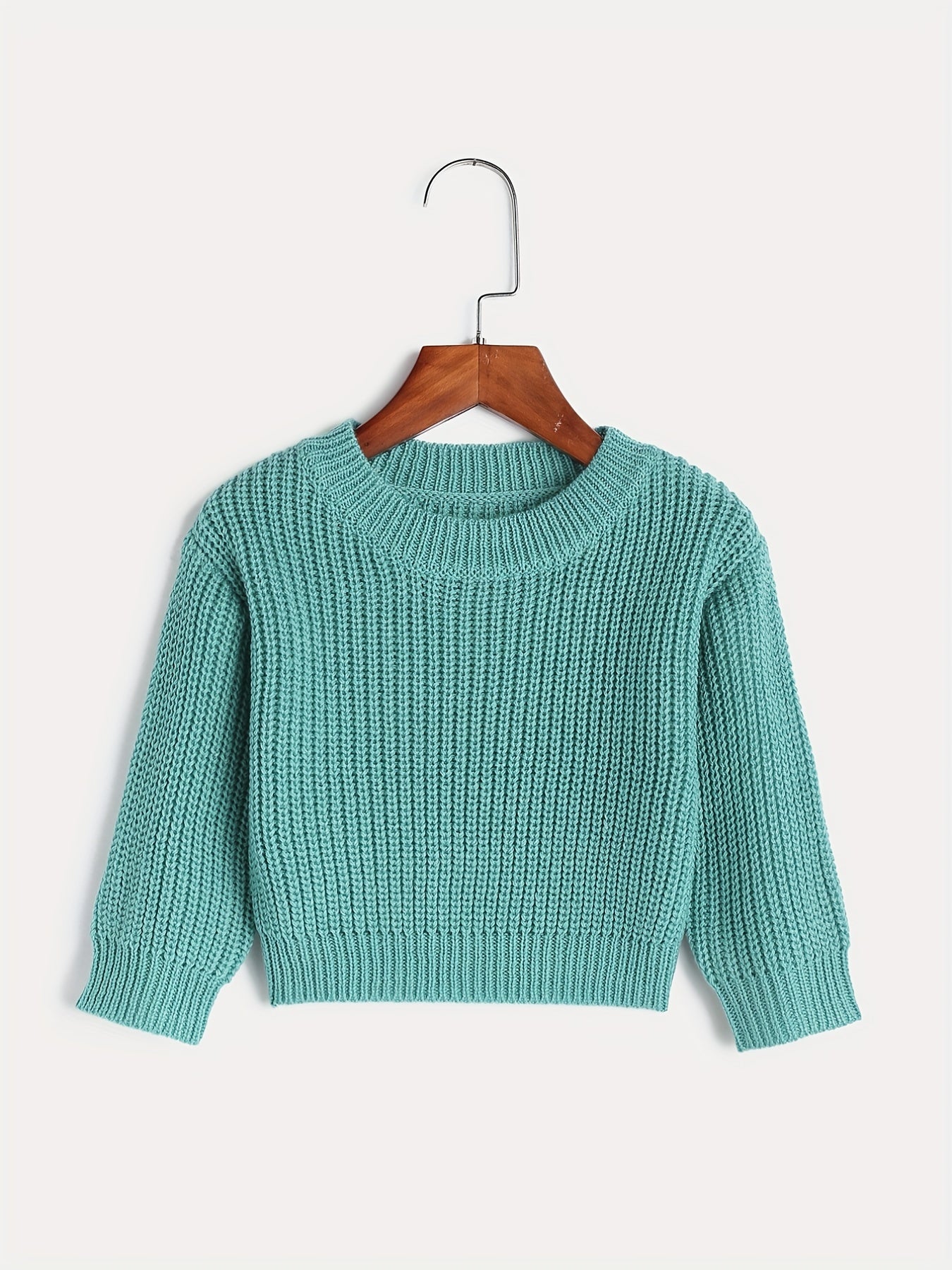 Kids Long Sleeve Knitted Pullover Sweater