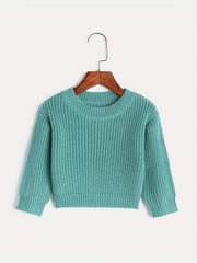 Kids Long Sleeve Knitted Pullover Sweater