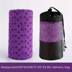 Non-slip Thick Yoga Mat Towel with Storage Bag