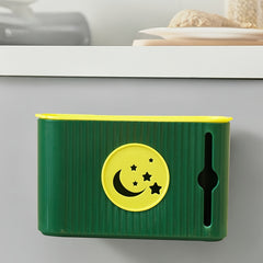 Kitchen Garbage Bag Storage Box Wall Mounted Rack