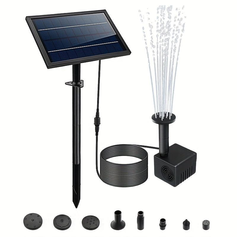 8W Solar Water Fountain Pump for Bird Baths Pools Ponds & Garden Decoration