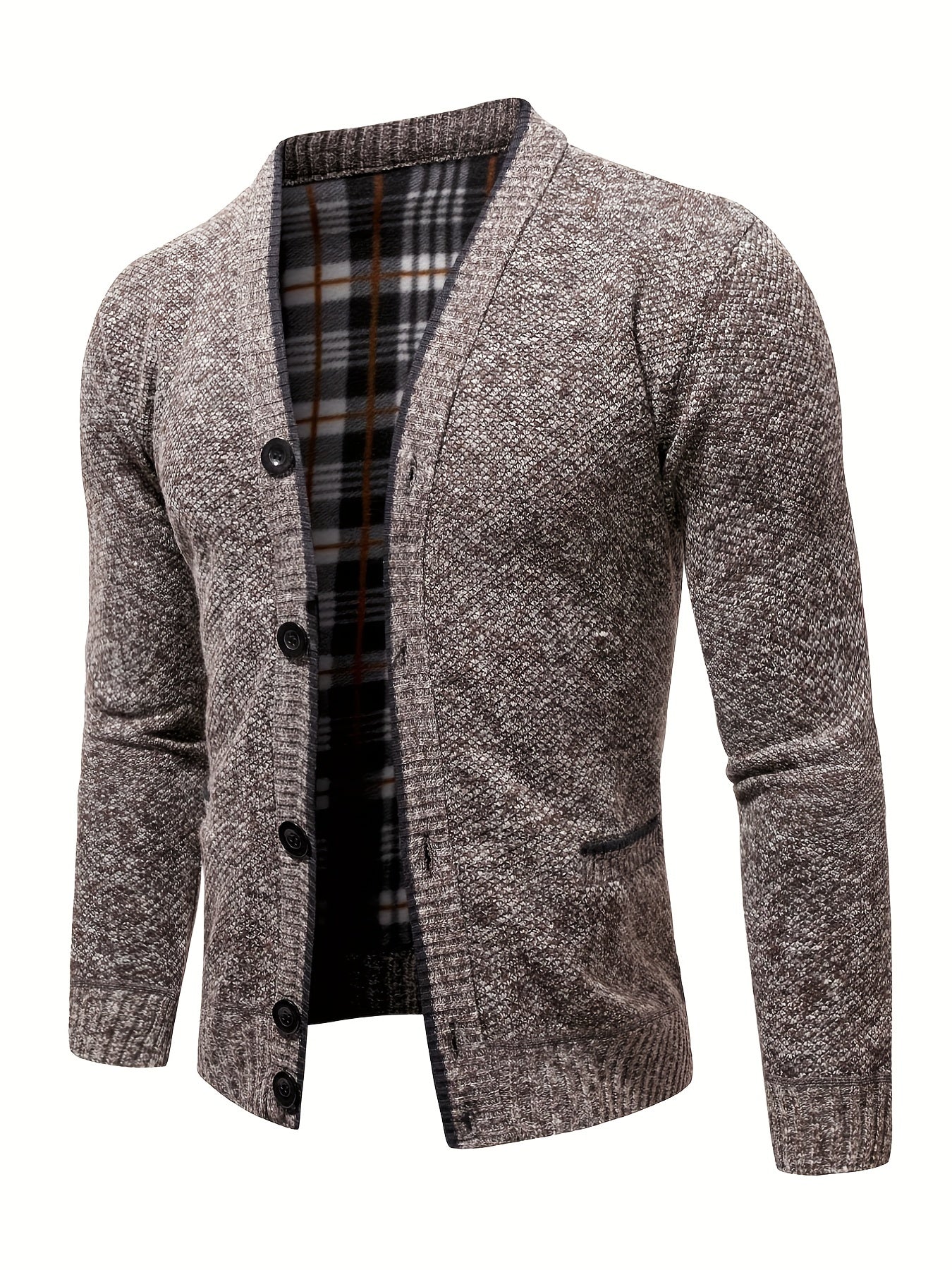 Men's Lightweight V Neck Cardigan Sweater with Pockets