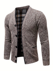 Men's Lightweight V Neck Cardigan Sweater with Pockets