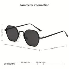 Men's Metal Steampunk Hip Hop Style Sunglasses UV Protection