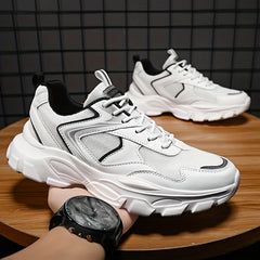 Men's Breathable Mesh Chunky Sneaker Wear-resistant Casual Shoes