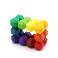 Plastic Toy Magic Cube 3D Puzzle DIY Educational Christmas Gift