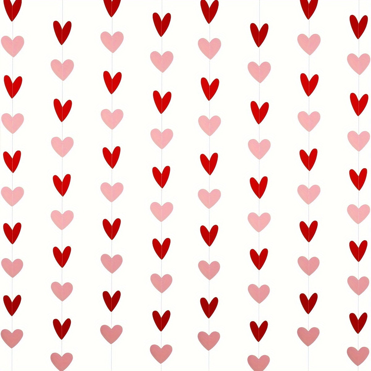 Heart Banner Hanging Garland Wedding Wall Decor Love Flower