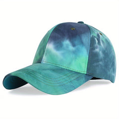 Tie Dye Print Baseball Cap Adjustable Dad Hats Unisex Hip Hop Sun Hats