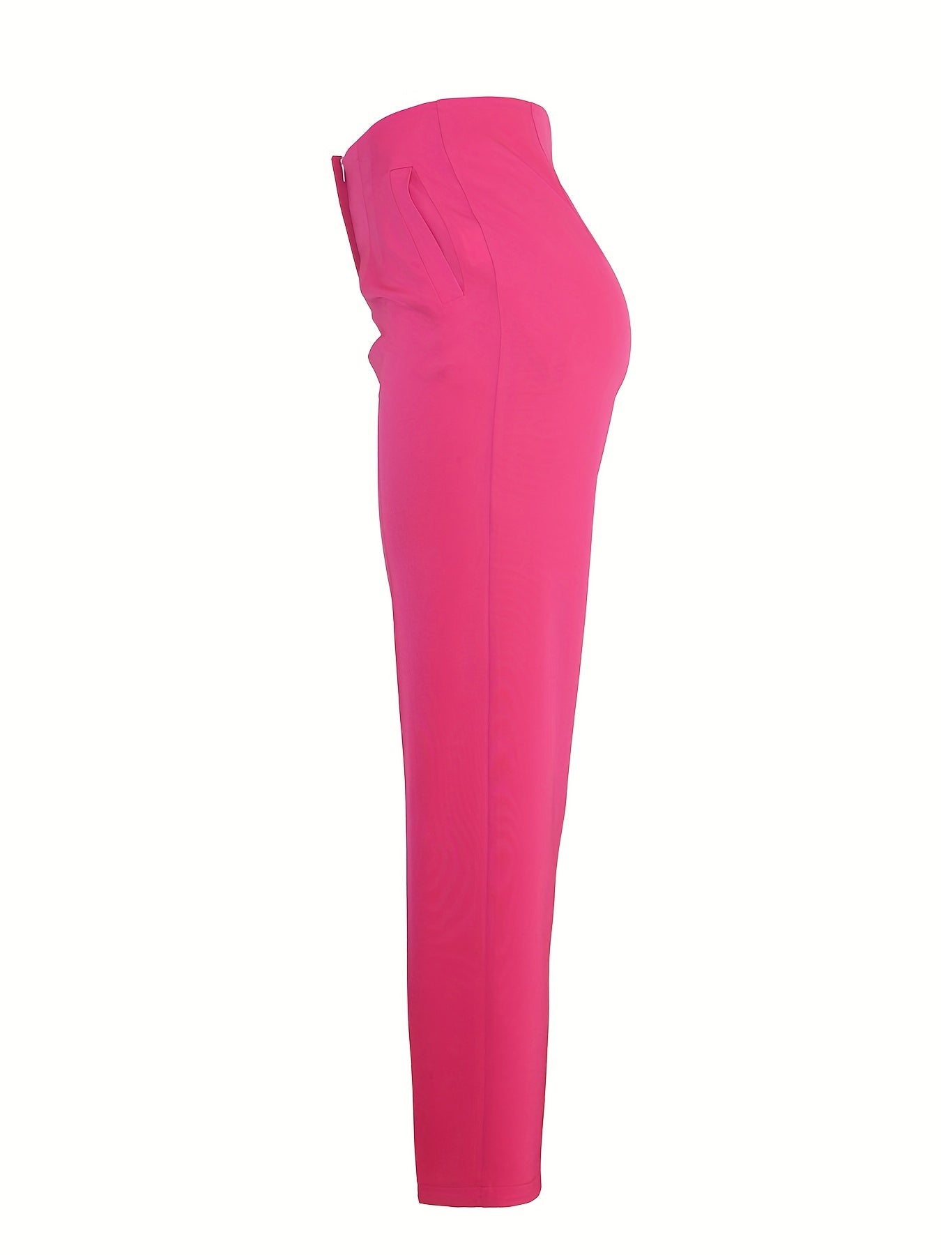 Solid Pants Long Length Work Office Pants Women's Clothing