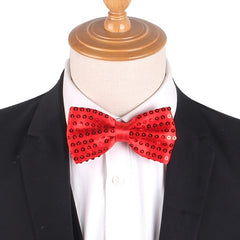 Sequin Bowtie For Women Solid Sparkle Bow Ties For Women