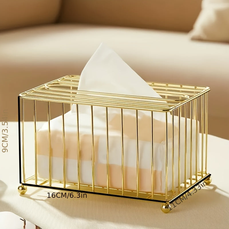 Multifunctional Tissue Holder with Stationery and Remote Control Storage