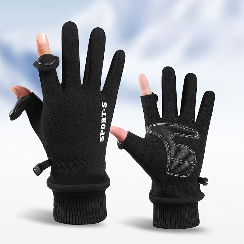 Men's Winter Cycling Gloves Touch Screen Waterproof Windproof Sports Gloves
