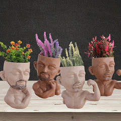 Resin Mr Fitness Vase Children's Room Decor