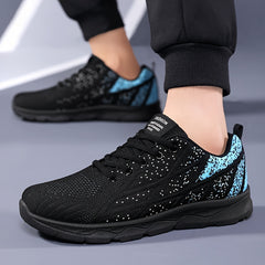 Men's Breathable Running Shoes Non Slip Lace Up Sneakers