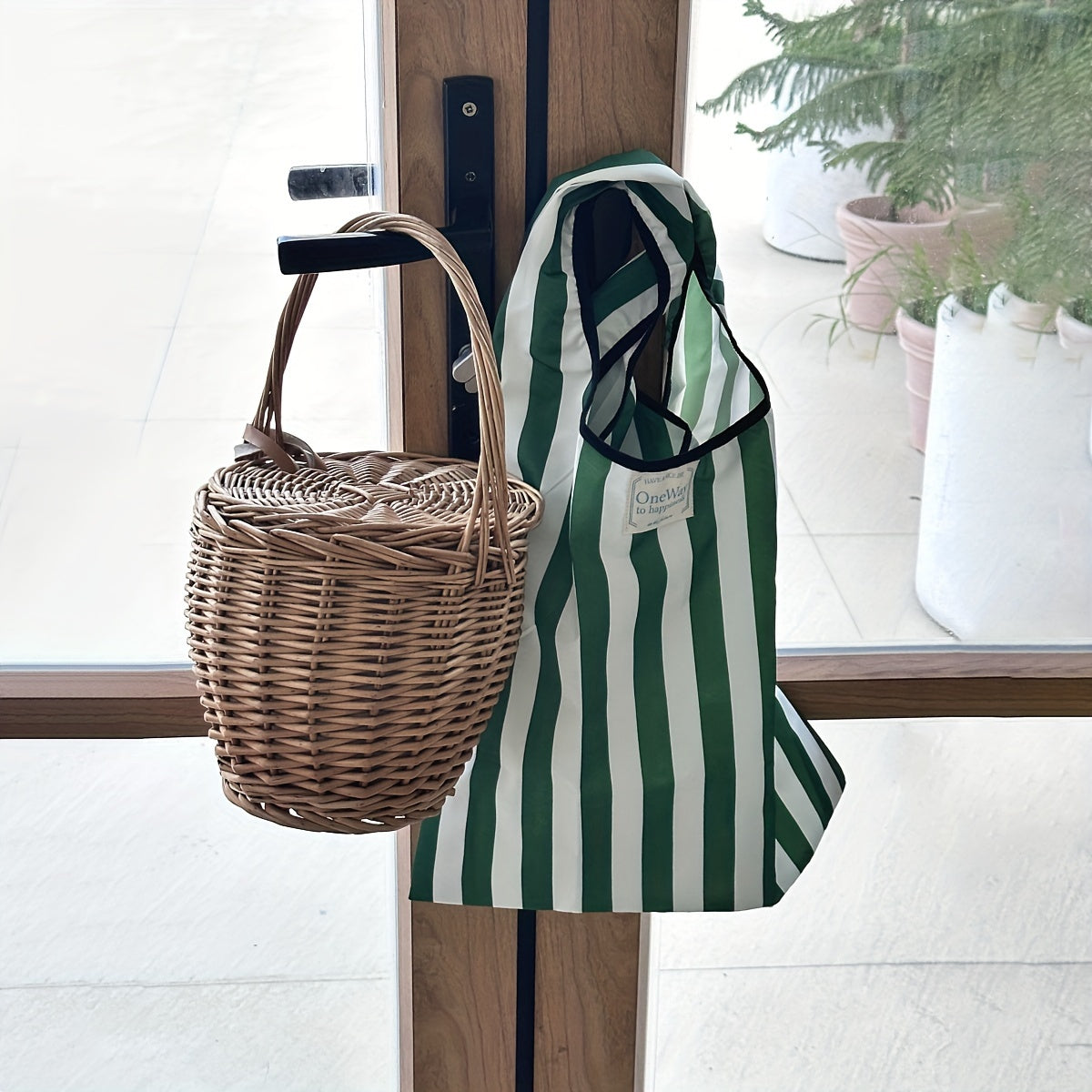 1pc Portable Folding Shopping Bag Room Decor Home Accessories