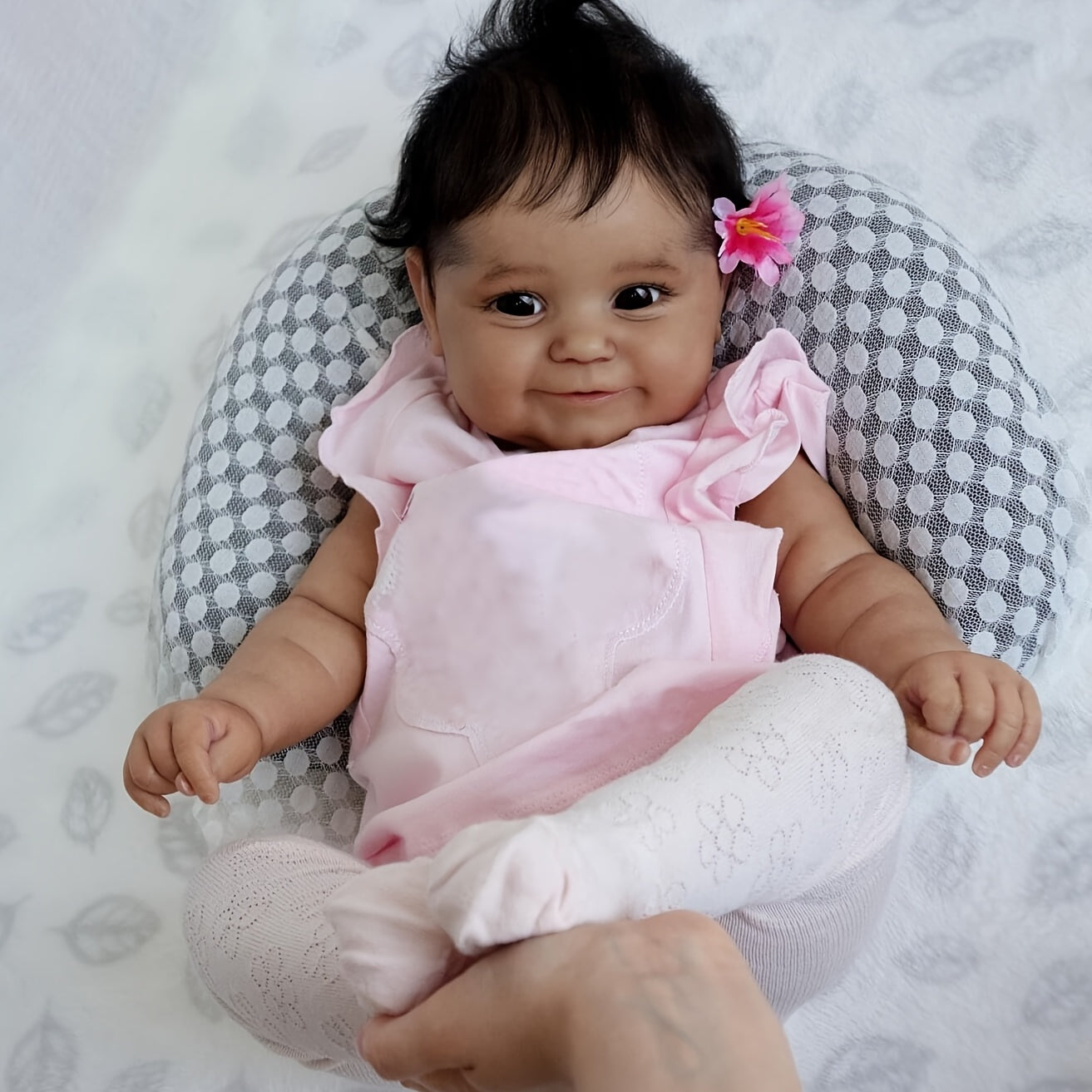 NPK Soft Body Skin Baby Maddie Reborn Baby Girl Flexible Handrooted Hair