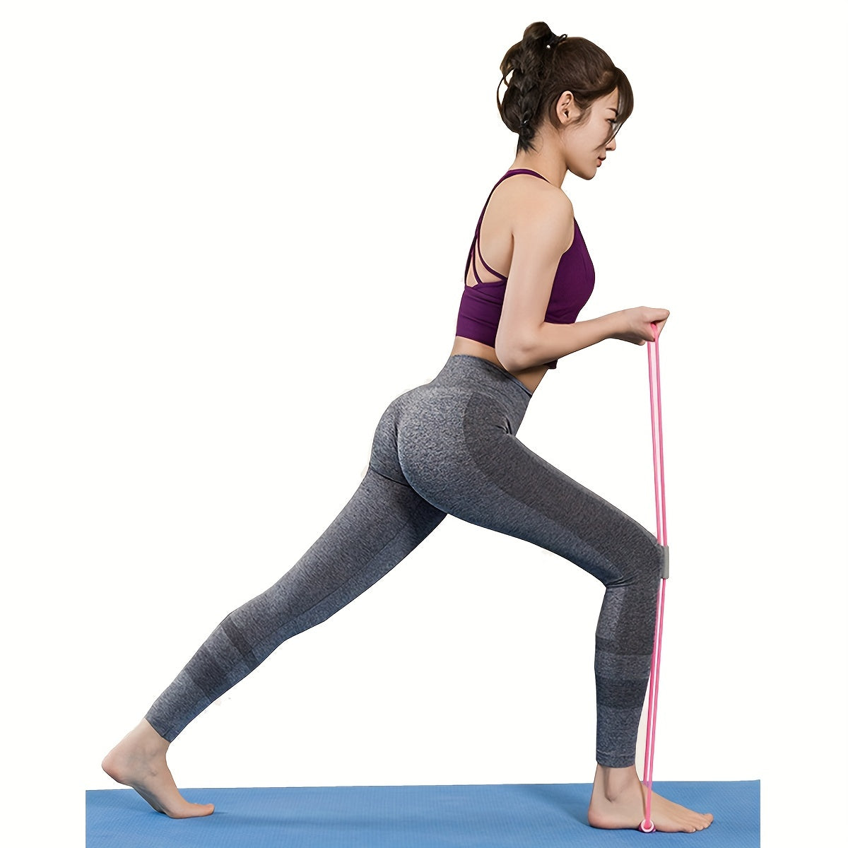 8 Shape Elastic Resistant Band for Yoga Pilates Stretching