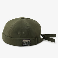 Men's Adjustable Metal Buckle Skull Cotton Hat