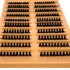 200pcs Faux Mink D Curling DIY Eyelash Clusters 30P 40P 10 16mm Mixed