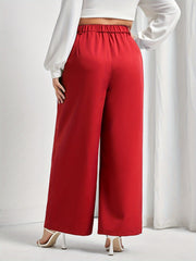 Business Casual Pants Women's High Waist Wide Leg Trousers
