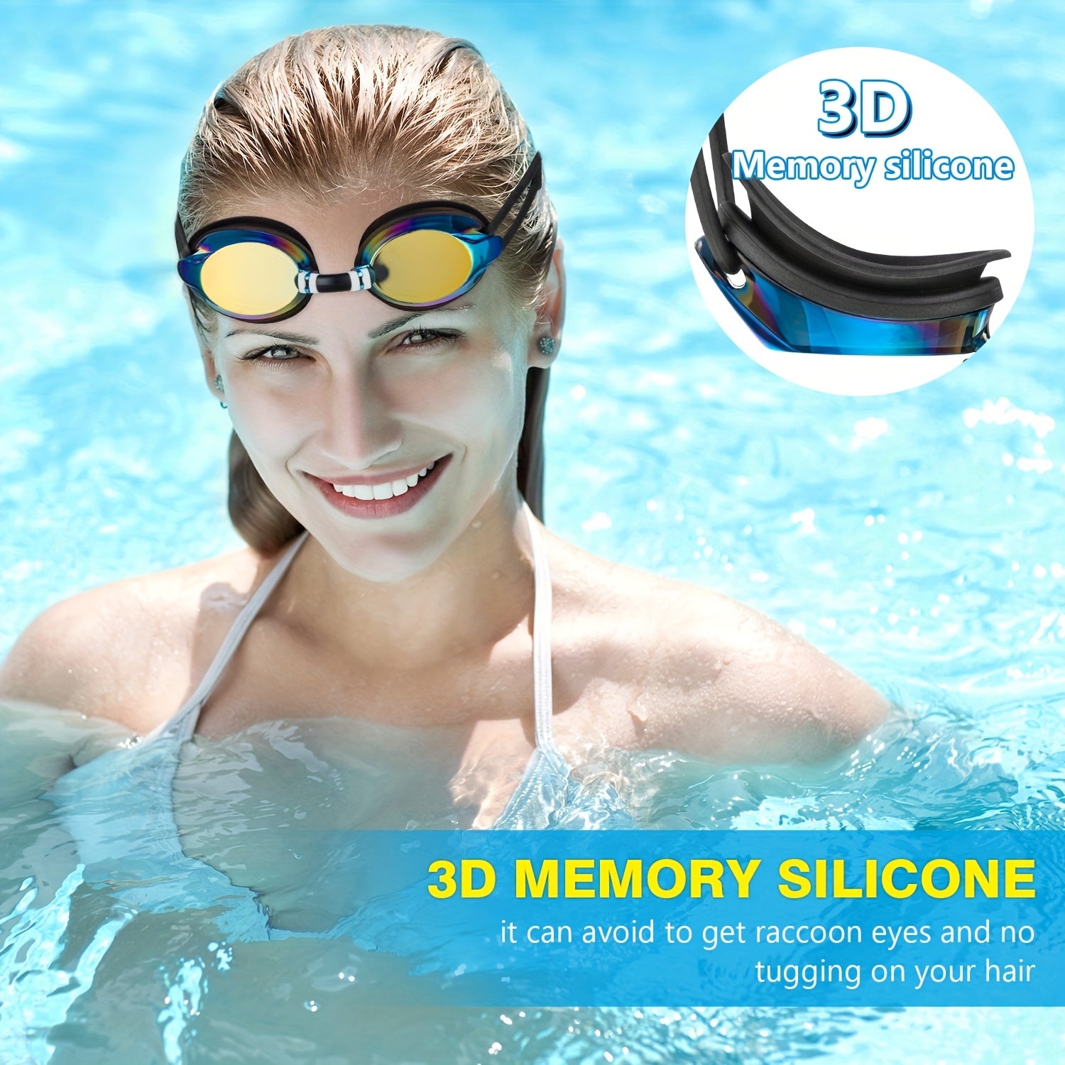 Oribox Dynamics Swim Goggles Anti Fog Clear No Leaking Swimming Goggles