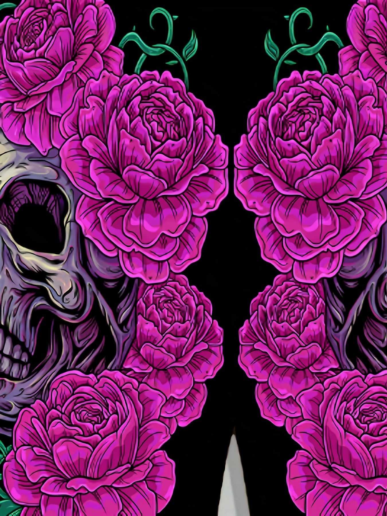 Men's Floral Skull Graphic Shorts Comfortable and Stylish Summer Wear