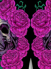Men's Floral Skull Graphic Shorts Comfortable and Stylish Summer Wear