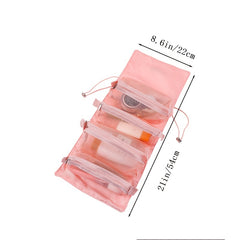 Large 4-in-1 Foldable Makeup Bag with Removable Storage Bags